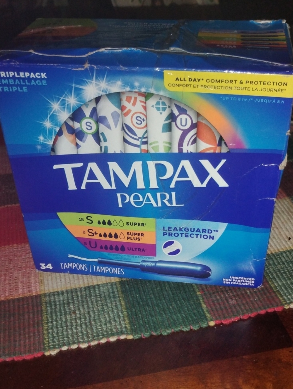 Pearl Tampax Tampons